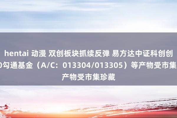 hentai 动漫 双创板块抓续反弹 易方达中证科创创业50勾通基金（A/C：013304/013305）等产物受市集珍藏