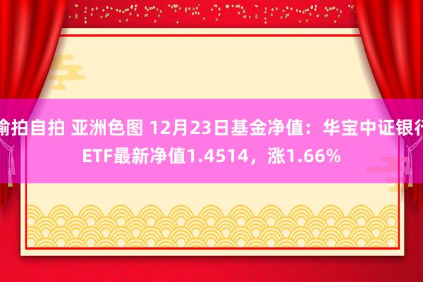 偷拍自拍 亚洲色图 12月23日基金净值：华宝中证银行ETF最新净值1.4514，涨1.66%